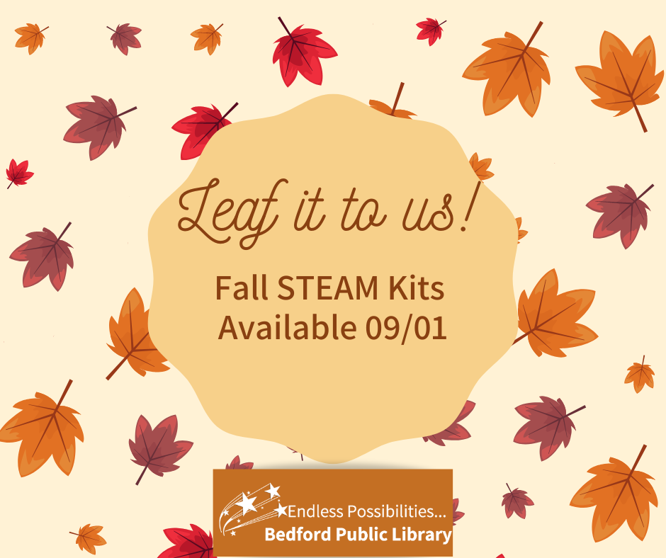 FALL in love with our "Leaf It To Us" take-home kit! This fall-themed kit contains three separate STEAM activities: an art project, a leaf-finding challenge, and the chance to make a leaf dance!