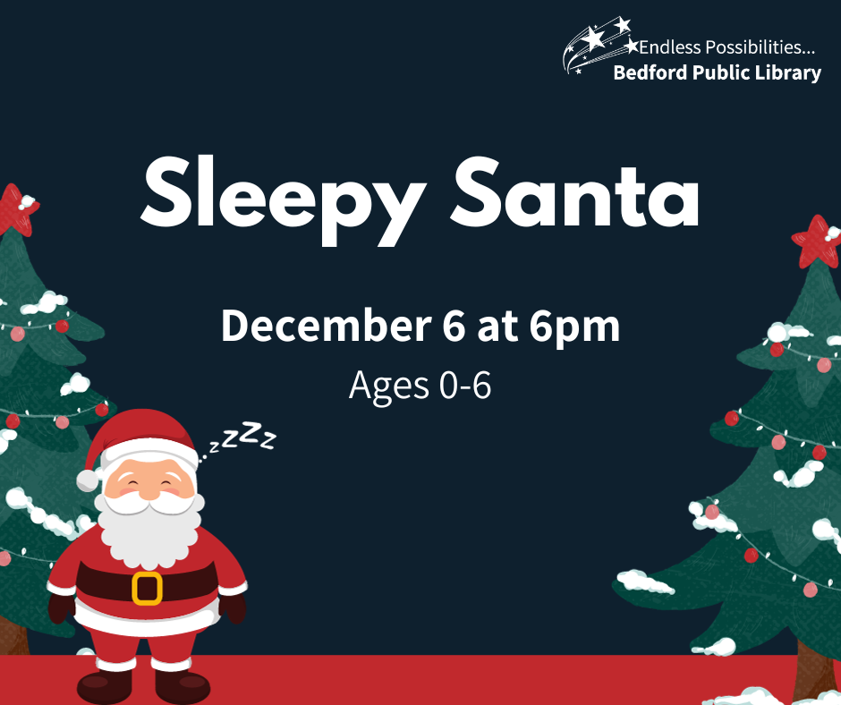 Settle in for the evening and join Cindy for stories starring Santa! For families with children ages 0-6. Registration required.