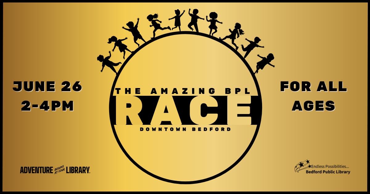 The Amazing BPL Race for all ages on June 26 at 2-4pm