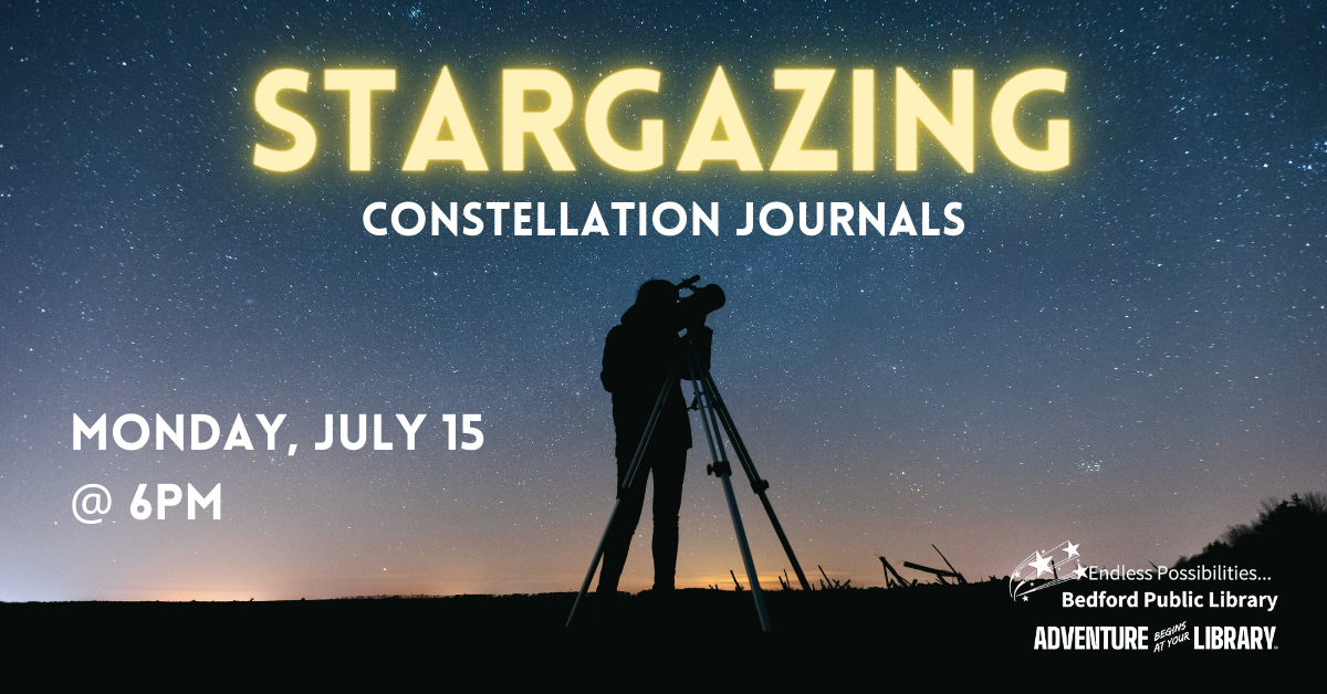 Stargazing Constellation Journals on July 15th at 6pm