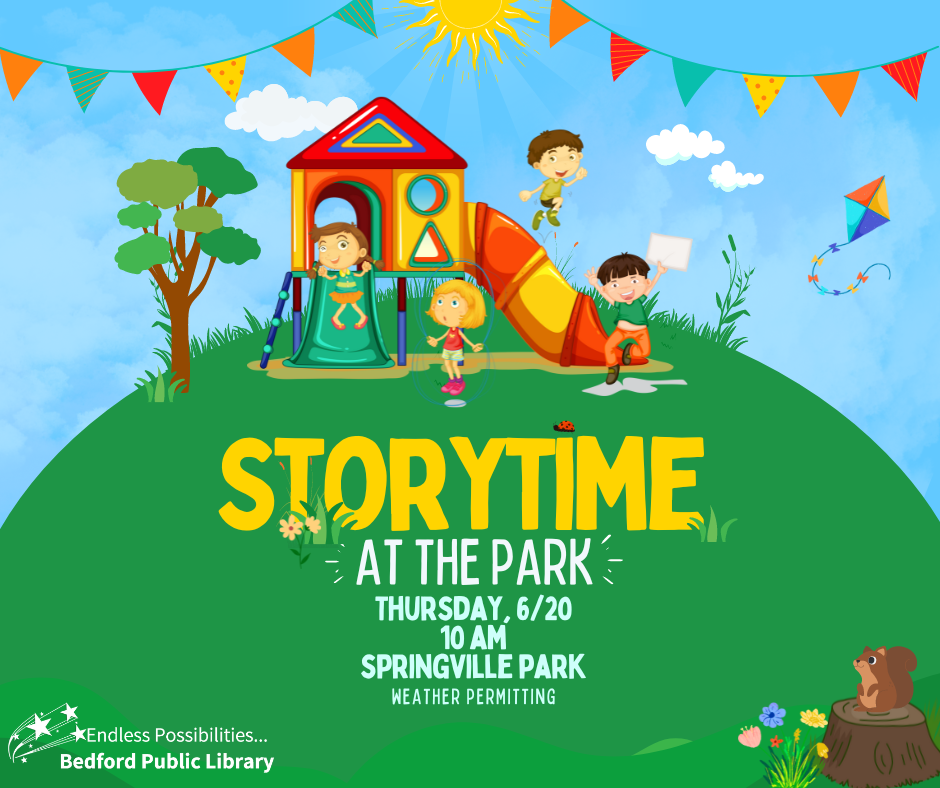 Storytime at the Springville Park on June 20 at 10am
