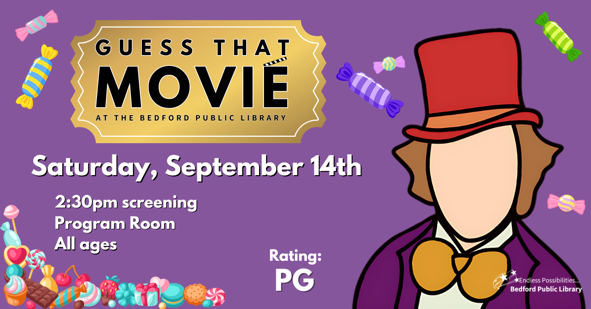 Guess That Movie on Saturday, September 14 at 2:30pm all ages