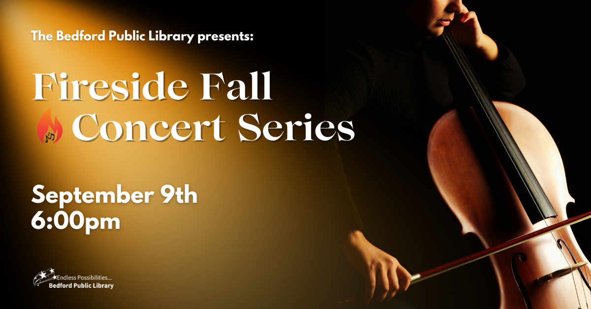 Fireside Fall Concert Series. Sept 9th at 6pm. All ages